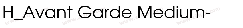 H_Avant Garde Medium字体转换